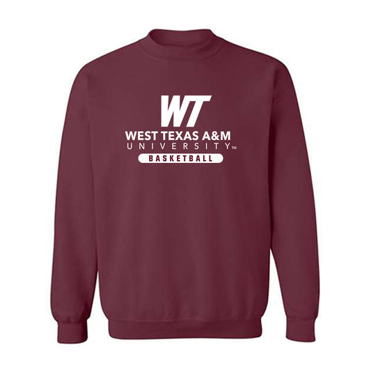 WTAMU - NCAA Men's Basketball : Brock Mishak - Crewneck Sweatshirt-0