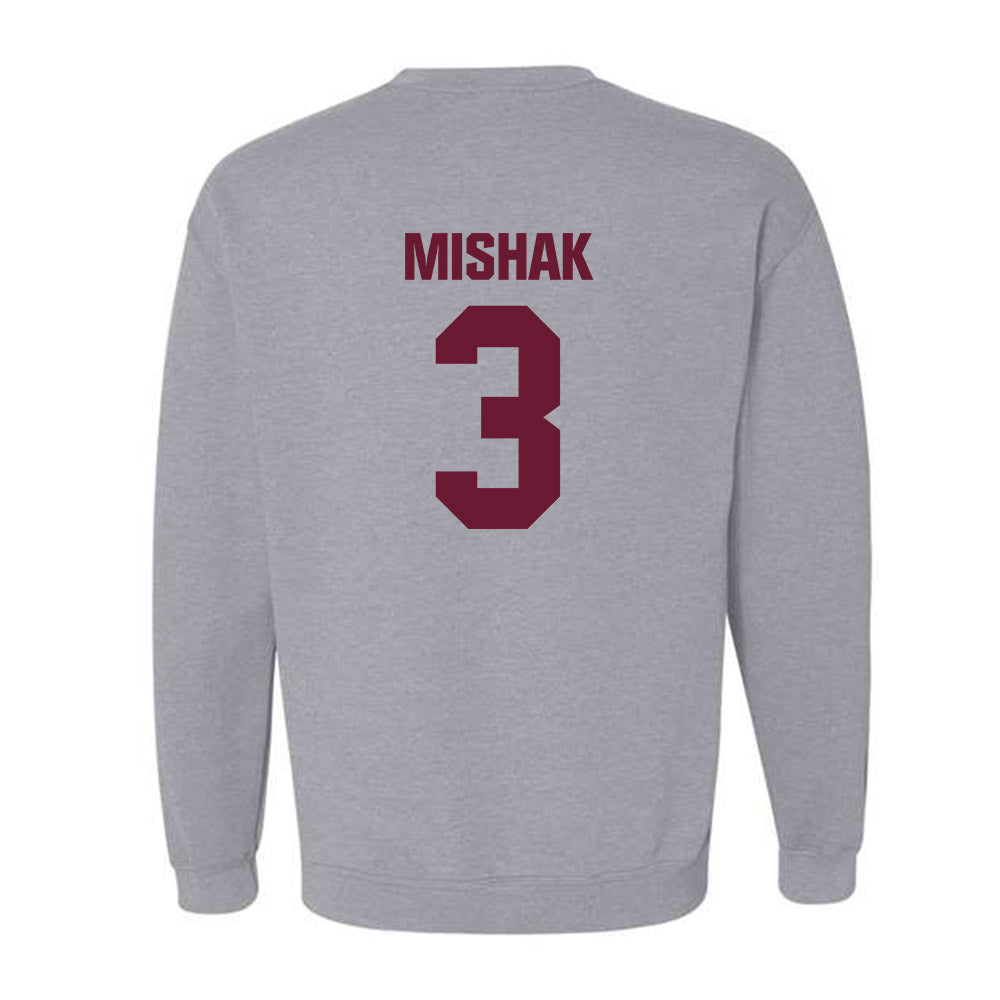 WTAMU - NCAA Men's Basketball : Brock Mishak - Crewneck Sweatshirt-1