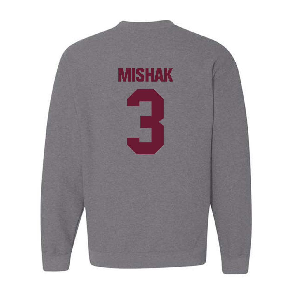 WTAMU - NCAA Men's Basketball : Brock Mishak - Crewneck Sweatshirt-1