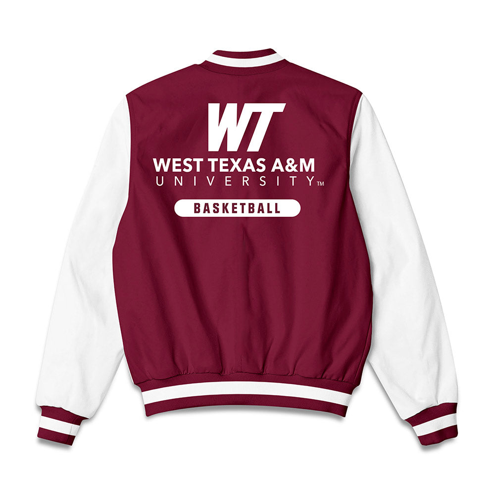 WTAMU - NCAA Men's Basketball : Ahamed Mohammed - Bomber Jacket-1