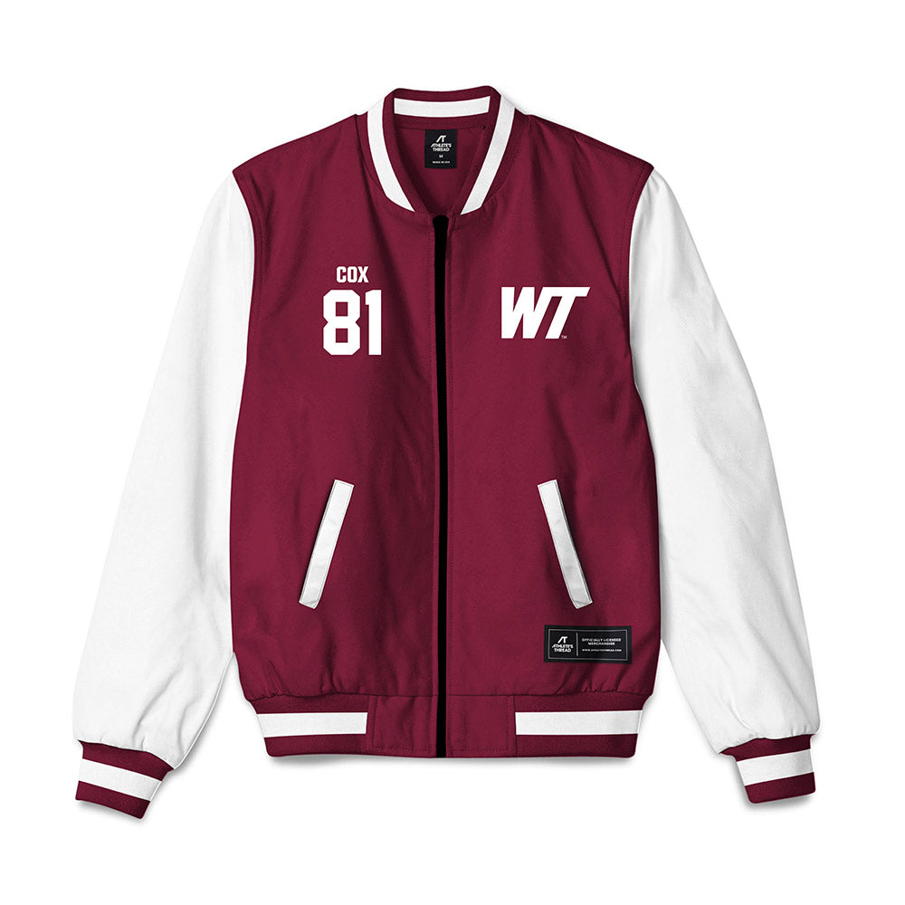 WTAMU - NCAA Football : Drew Cox - Bomber Jacket-0