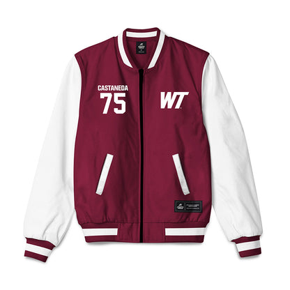 WTAMU - NCAA Football : Niko Castaneda - Bomber Jacket-0