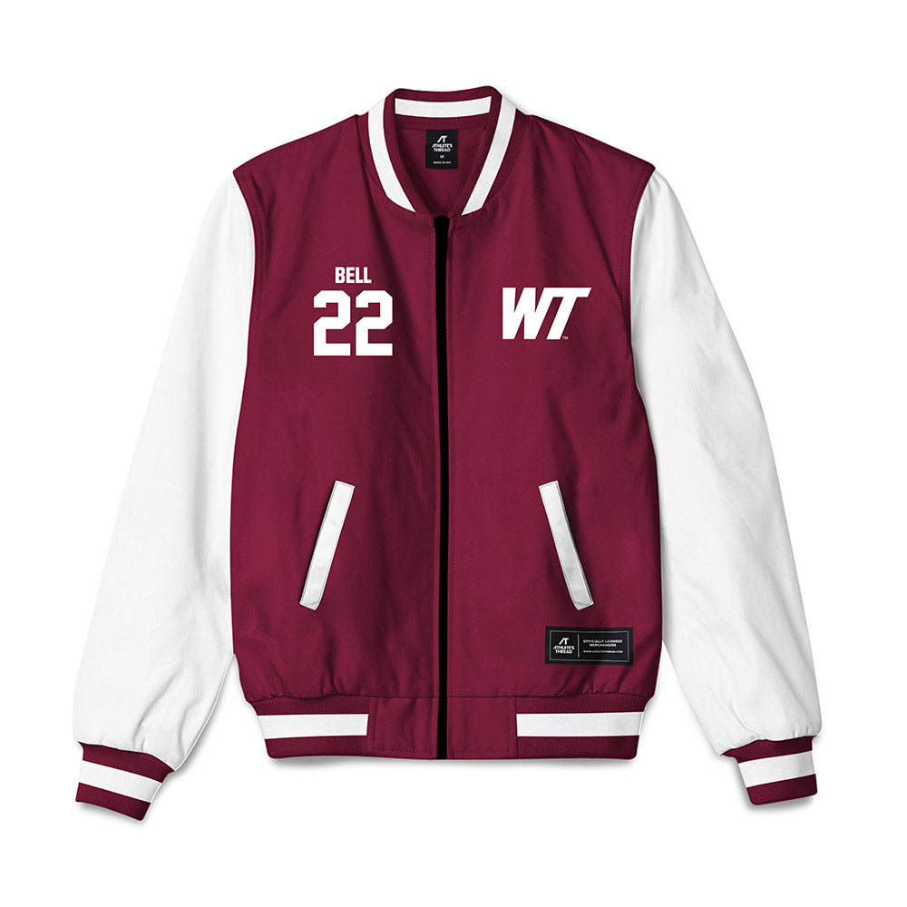 WTAMU - NCAA Women's Basketball : Taytum Bell - Bomber Jacket-0