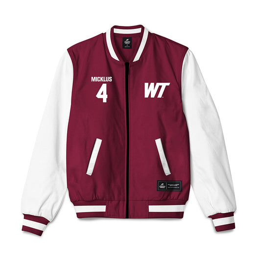 WTAMU - NCAA Baseball : Kyle Micklus - Bomber Jacket-0