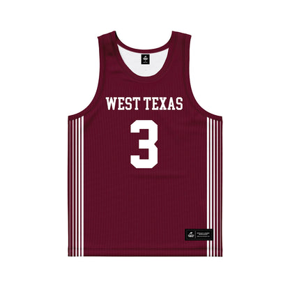 WTAMU - NCAA Men's Basketball : Brock Mishak - Basketball Jersey-0