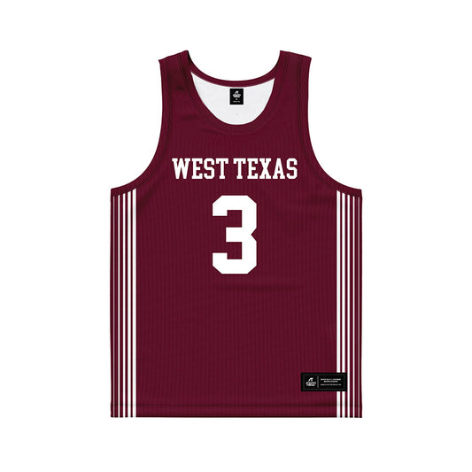 WTAMU - NCAA Men's Basketball : Brock Mishak - Basketball Jersey-0