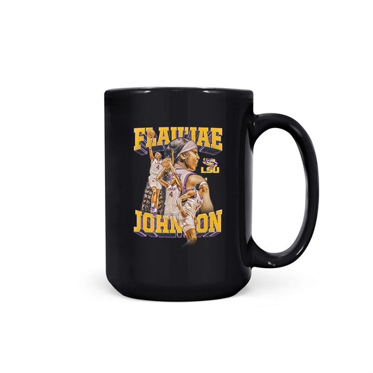 LSU - NCAA Women's Basketball : Flaujae Johnson - Collage Coffee Mug-0