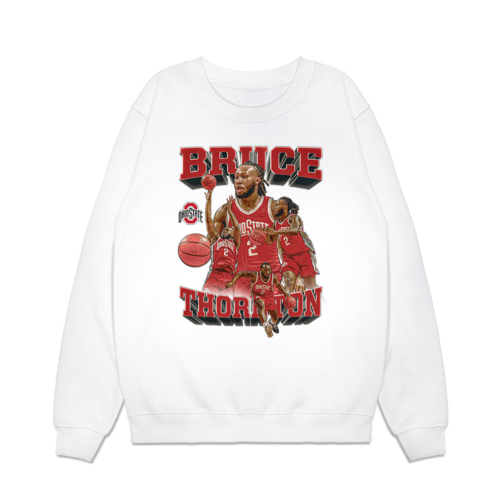 Ohio State - NCAA Men's Basketball : Bruce Thornton - Premium Crewneck Sweatshirt-0