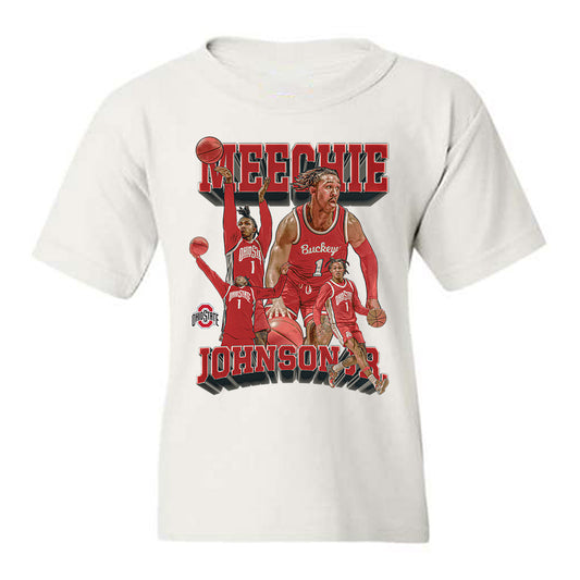 Ohio State - NCAA Men's Basketball : Meechie Johnson - Youth T-Shirt-0