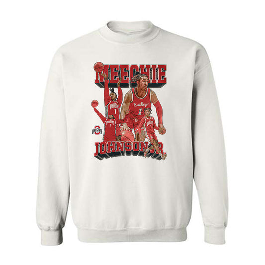 Ohio State - NCAA Men's Basketball : Meechie Johnson - Crewneck Sweatshirt-0