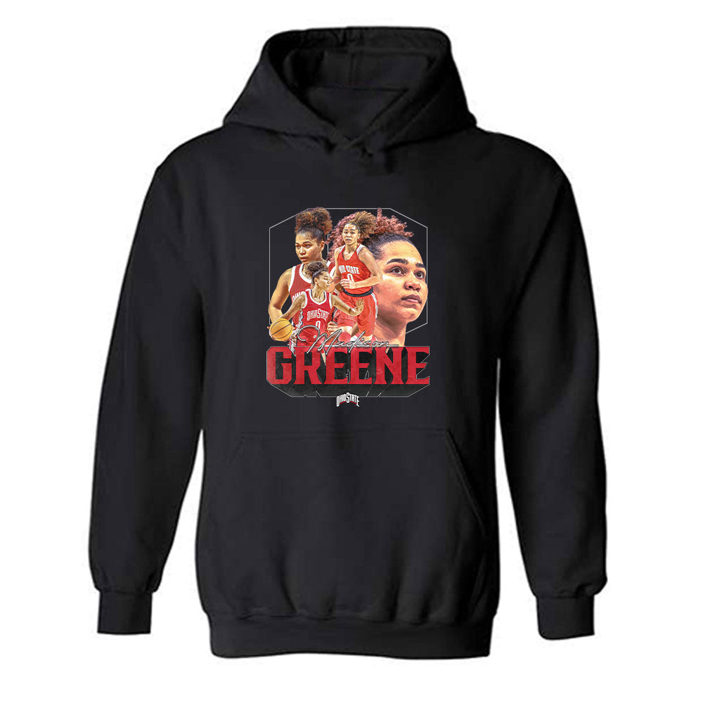 Ohio State - NCAA Women's Basketball : Madison Greene - Hooded Sweatshirt-0