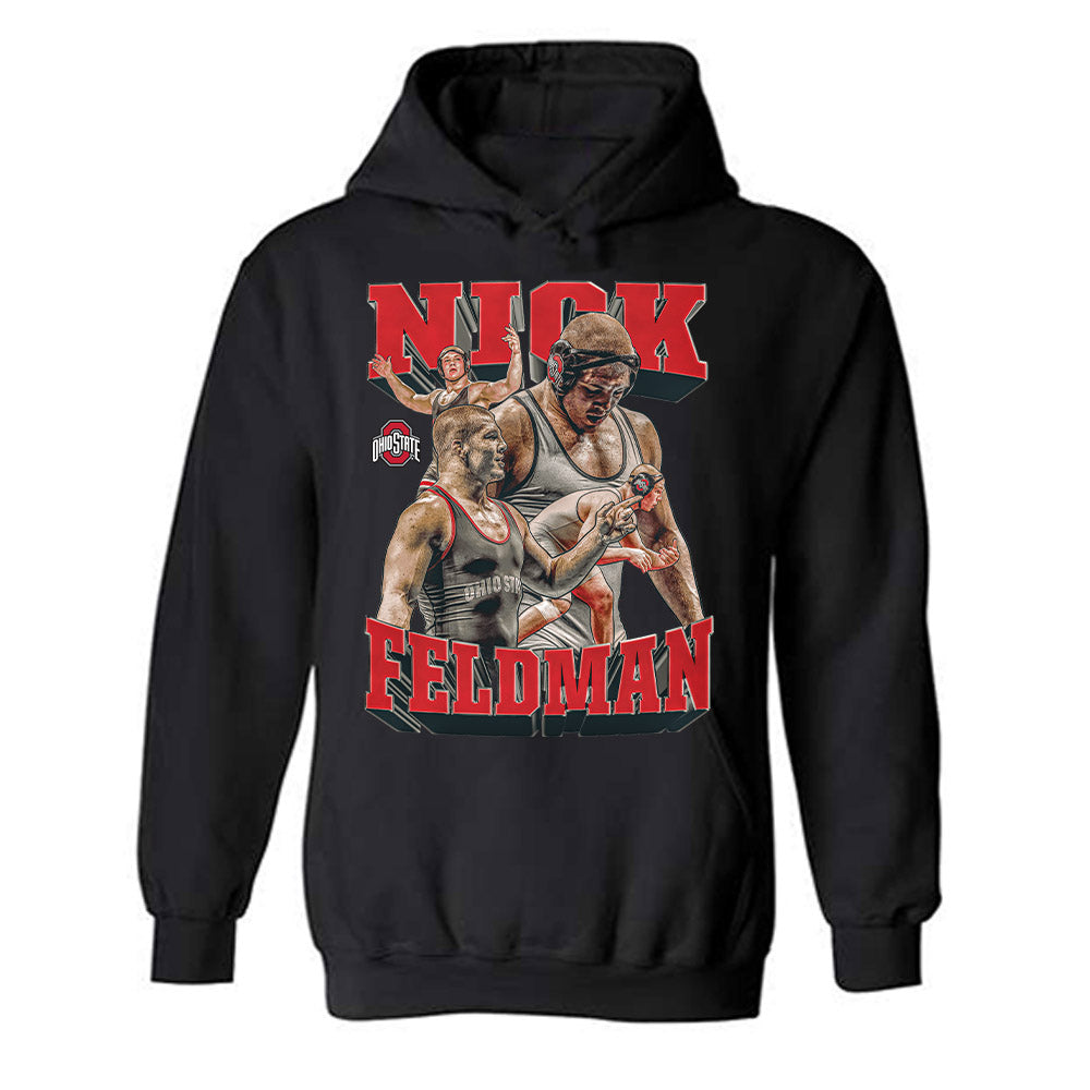 Ohio State - NCAA Wrestling : Nick Feldman - Hooded Sweatshirt-0