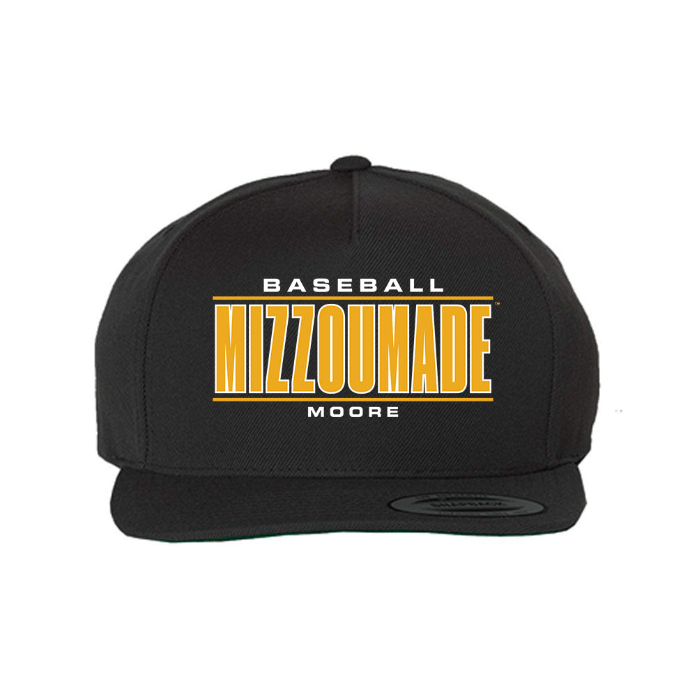 Missouri - NCAA Baseball : Tucker Moore - Snapback Hat-0