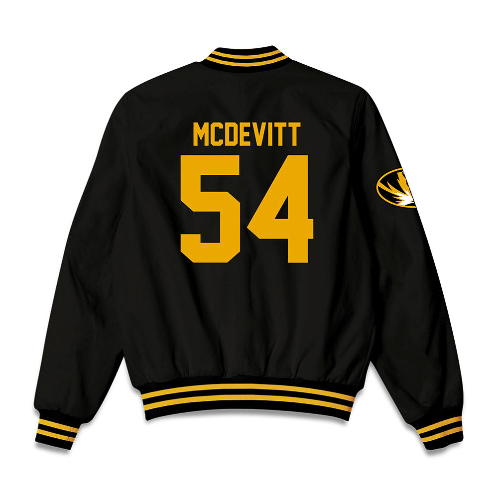 Missouri - NCAA Baseball : Josh McDevitt - Bomber Jacket-1