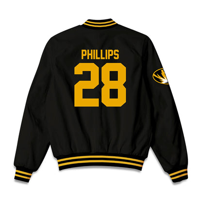 Missouri - NCAA Softball : Chan'tice Phillips - Bomber Jacket-1