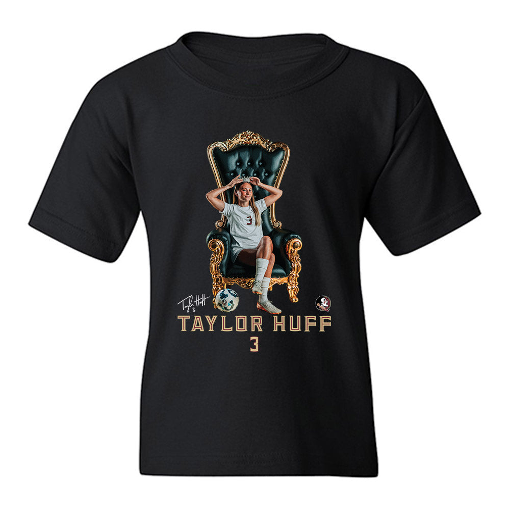 FSU - NCAA Women's Soccer : Taylor Huff - Queen Apparel Youth T-Shirt-0