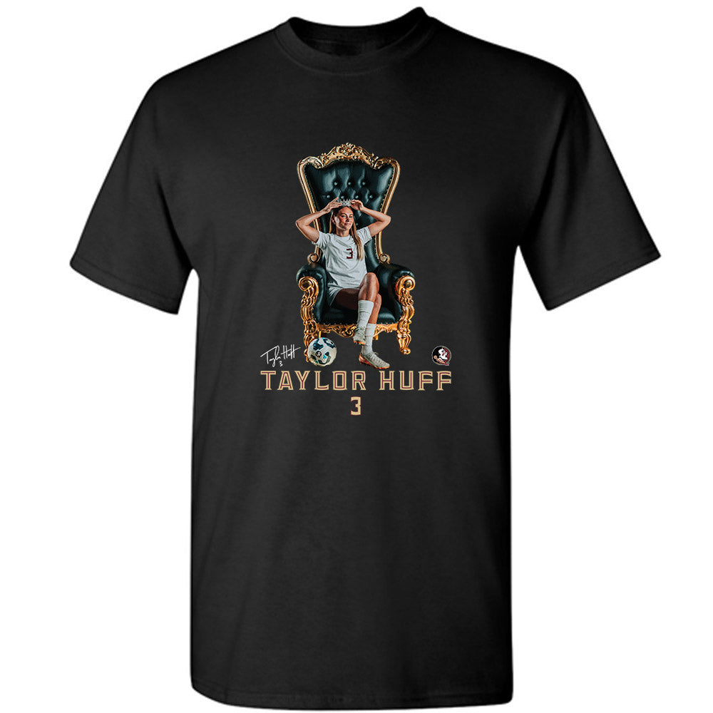 FSU - NCAA Women's Soccer : Taylor Huff - Queen Apparel T-Shirt-0