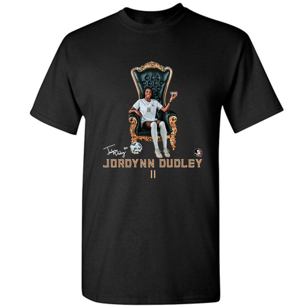 FSU - NCAA Women's Soccer : Jordynn Dudley - Queen Apparel T-Shirt-0