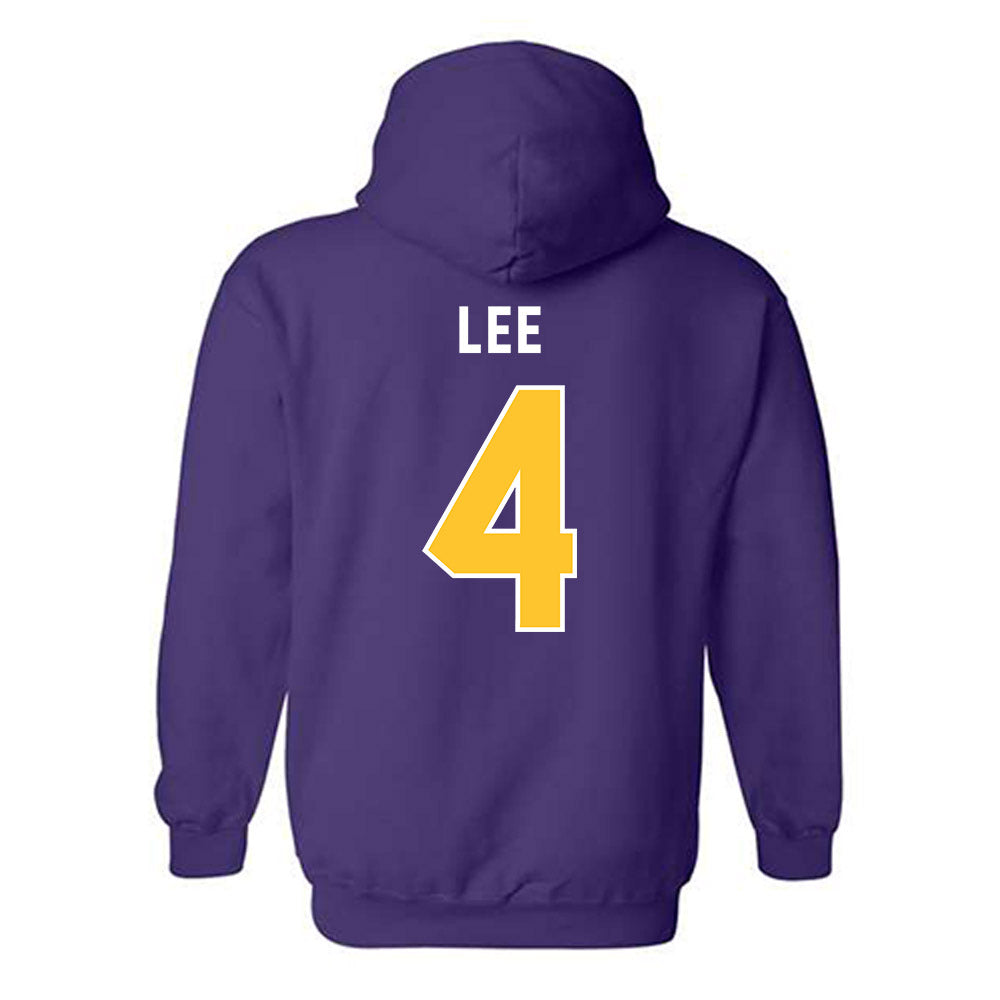 LSU - NCAA Women's Volleyball : Angie Lee - Classic Shersey Hooded Sweatshirt-1