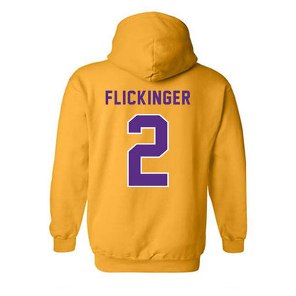 LSU - NCAA Women's Volleyball : Paige Flickinger - Classic Shersey Hooded Sweatshirt-1
