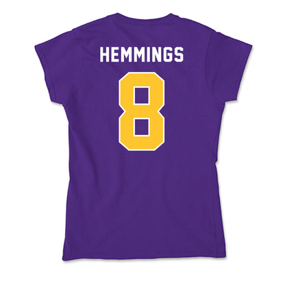LSU - NCAA Women's Volleyball : Ella Hemmings - Soft Style Women’s T-Shirt-1
