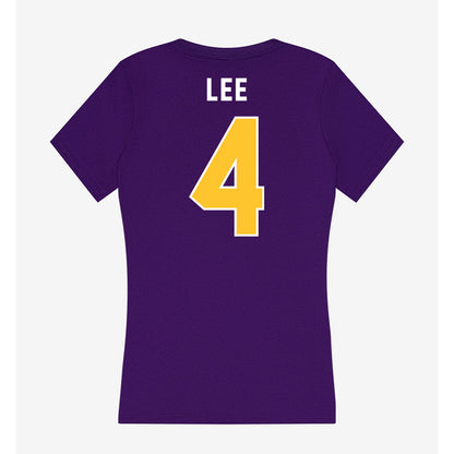 LSU - NCAA Women's Volleyball : Angie Lee - Women's V-Neck T-Shirt-1