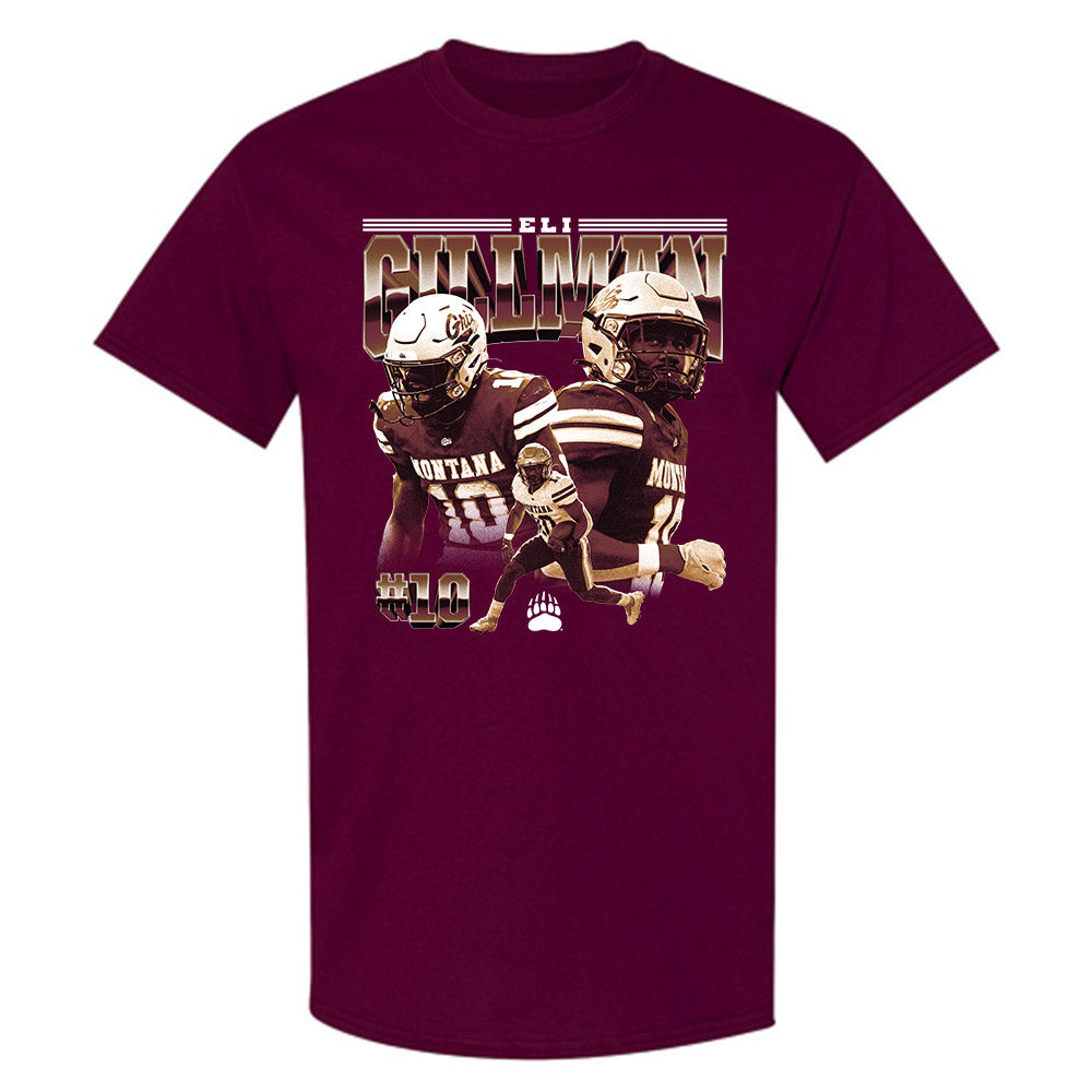 Montana - NCAA Football : Eli Gillman - T-Shirt-0