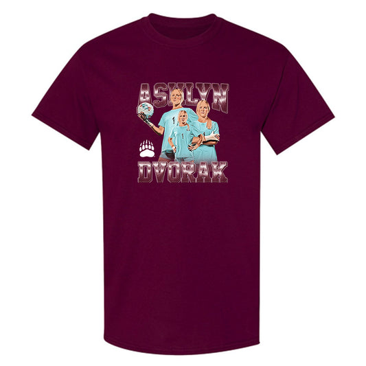 Montana - NCAA Women's Soccer : Ashlyn Dvorak - Player Collage T-Shirt-0