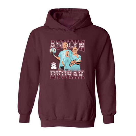 Montana - NCAA Women's Soccer : Ashlyn Dvorak - Player Collage Hooded Sweatshirt-0