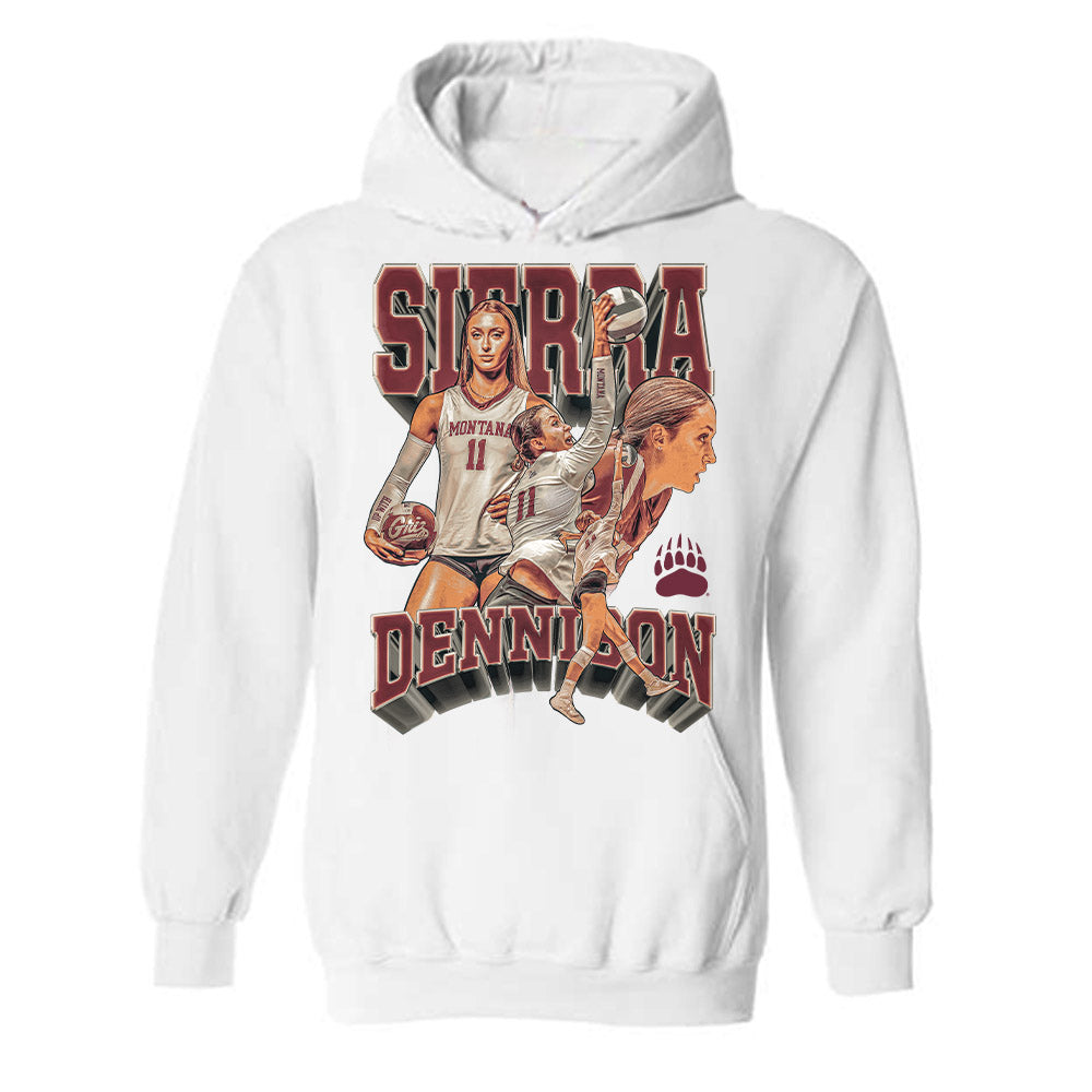 Montana - NCAA Women's Volleyball : Sierra Dennison - Hooded Sweatshirt-0