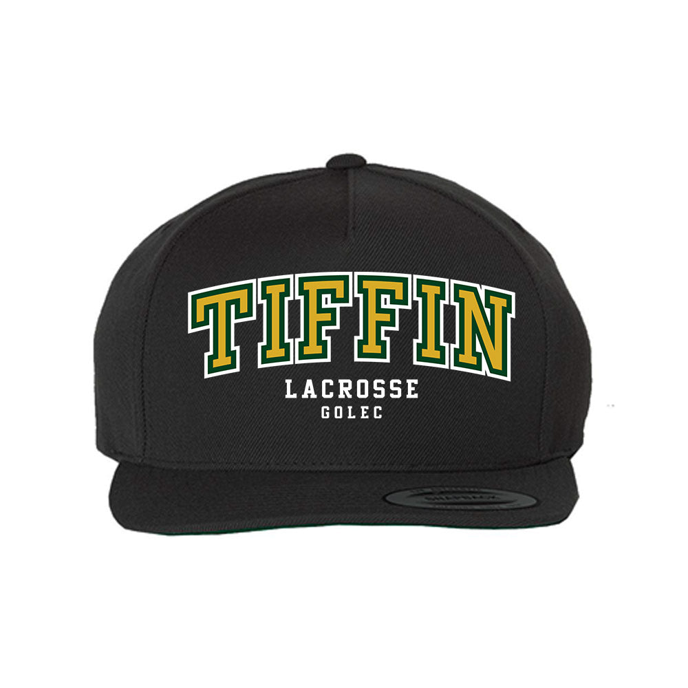 Tiffin - NCAA Men's Lacrosse : Colin Golec - Snapback Hat-0