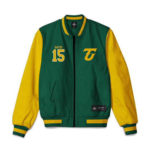 Tiffin - NCAA Men's Basketball : Caleb Bates - Bomber Jacket-0