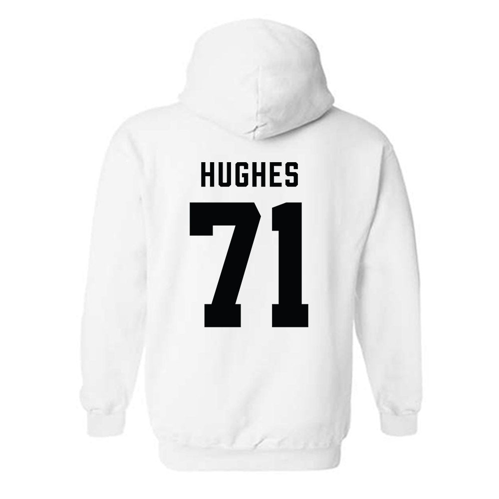 Wofford - NCAA Football : Quincy Hughes - Classic Shersey Hooded Sweatshirt-1