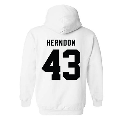  - NCAA Baseball : Hunter Herndon - Classic Shersey Hooded Sweatshirt-1