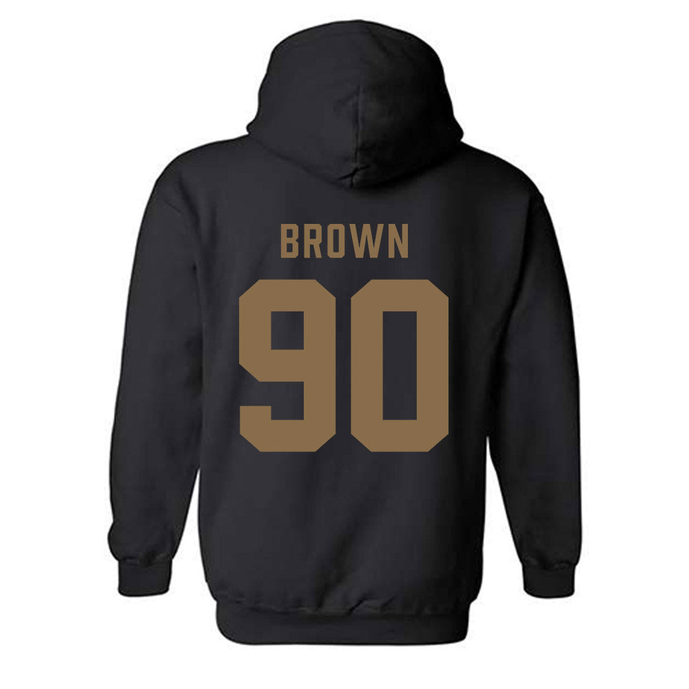 Wofford - NCAA Football : Omarion Brown - Classic Shersey Hooded Sweatshirt-1