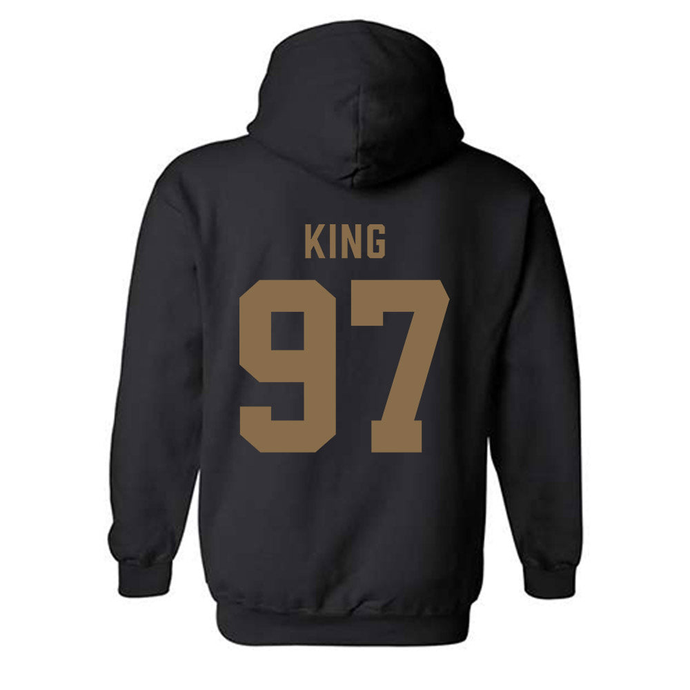 Wofford - NCAA Football : John King - Classic Shersey Hooded Sweatshirt-1
