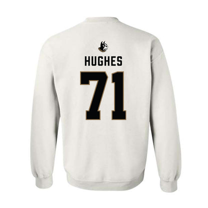 Wofford - NCAA Football : Quincy Hughes - Classic Shersey Crewneck Sweatshirt-1