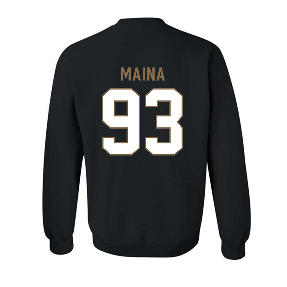 Wofford - NCAA Football : Brandon Maina - Classic Shersey Crewneck Sweatshirt-1