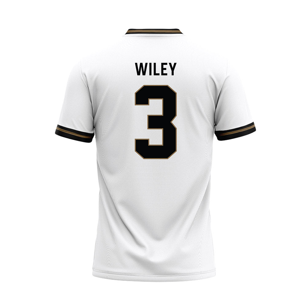 Wofford - NCAA Baseball : David Wiley - White Baseball Jersey-1