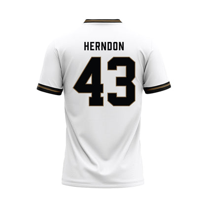  - NCAA Baseball : Hunter Herndon - White Baseball Jersey-1
