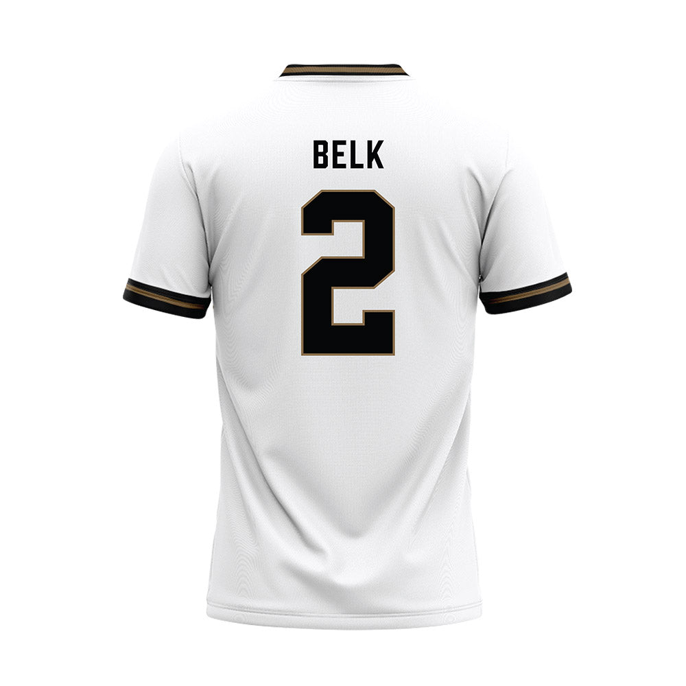 Wofford - NCAA Baseball : Ethan Belk - White Baseball Jersey-1