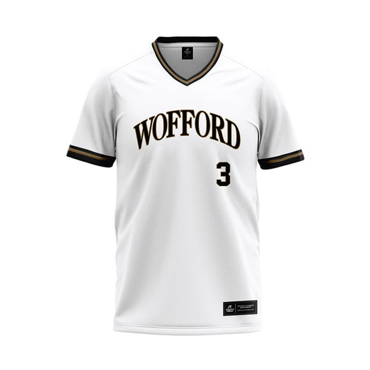 Wofford - NCAA Baseball : David Wiley - White Baseball Jersey-0