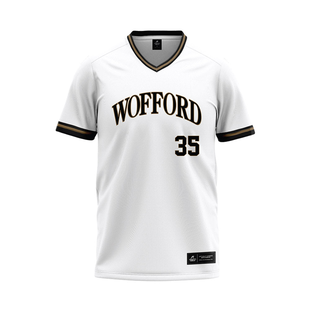 Wofford - NCAA Baseball : Braden Hofmeyer - White Baseball Jersey-0