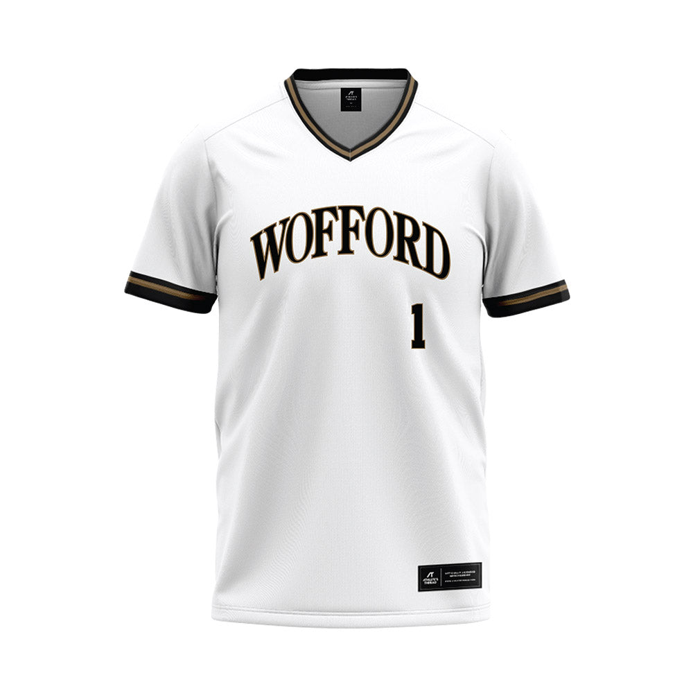 Wofford - NCAA Baseball : Logan Tribble - White Baseball Jersey-0