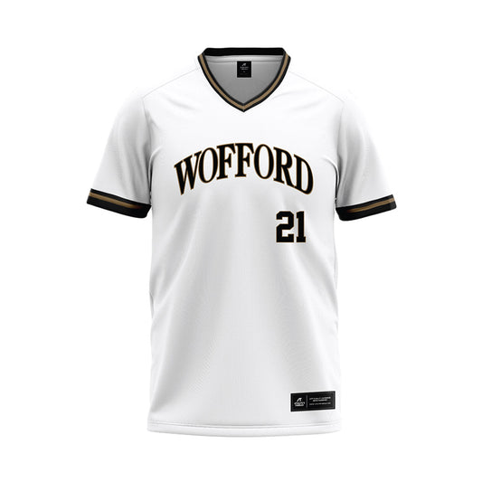 Wofford - NCAA Baseball : Lucas Grantham - White Baseball Jersey-0
