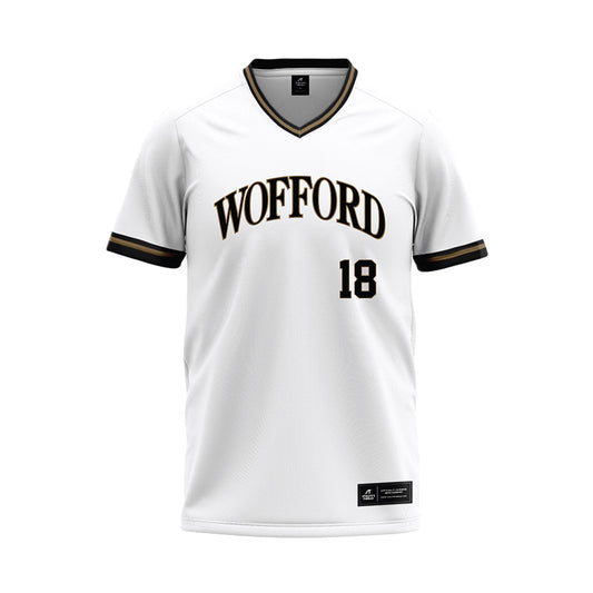Wofford - NCAA Baseball : Miller Alston - White Baseball Jersey-0