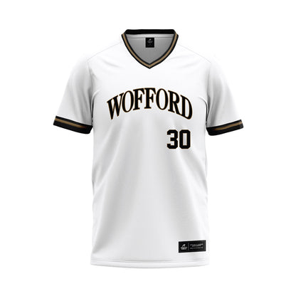 Wofford - NCAA Baseball : Alec Bouchard - White Baseball Jersey-0
