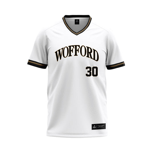 Wofford - NCAA Baseball : Alec Bouchard - White Baseball Jersey-0