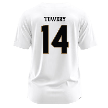 Wofford - NCAA Softball : Megan Towery - White Jersey-1