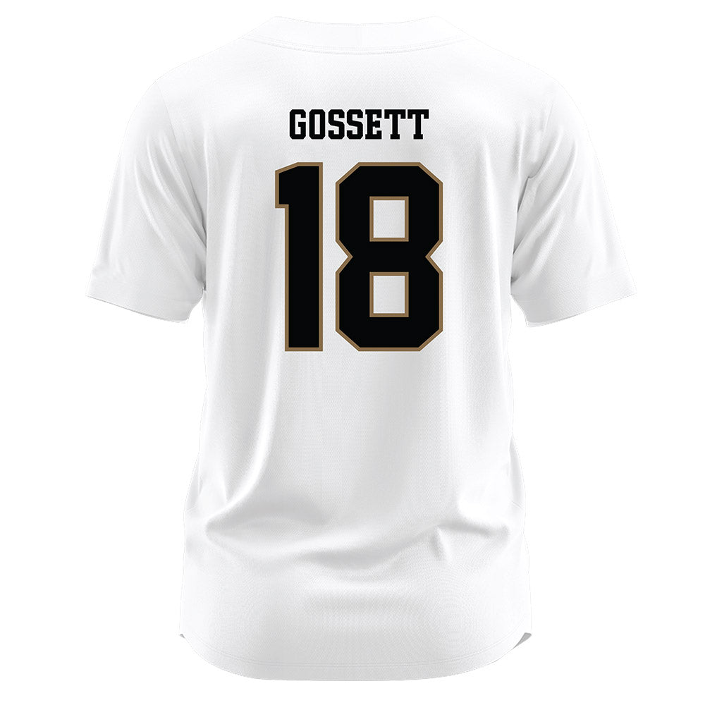 Wofford - NCAA Softball : Abby Gossett - White Jersey-1